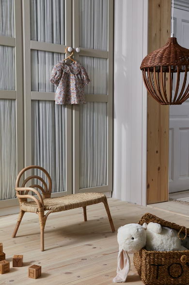 arredo bambini in rattan di H&M